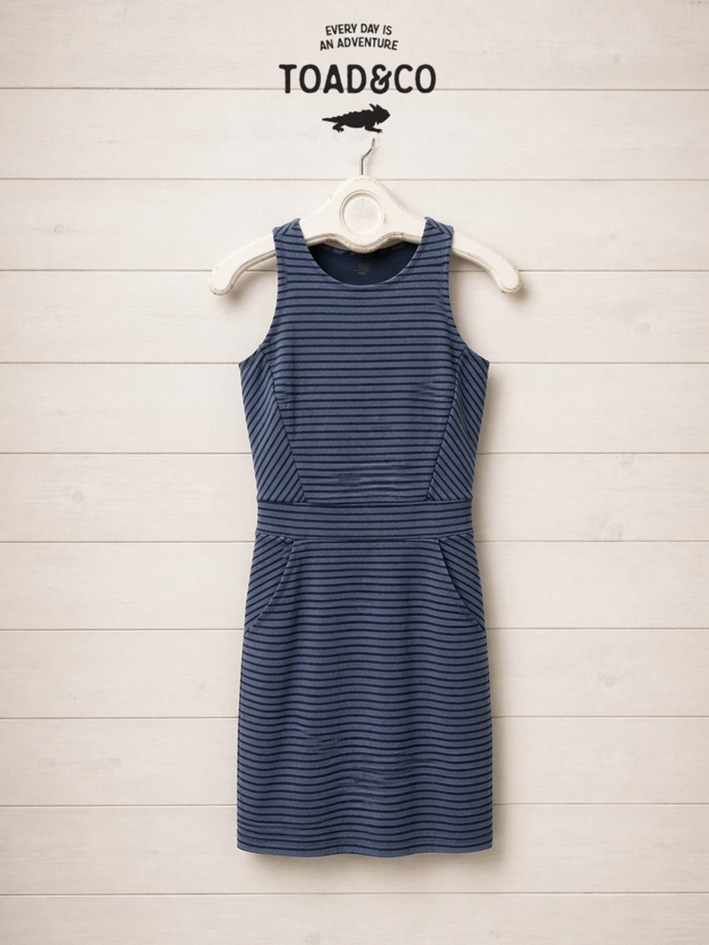 Robe rayée sans manches Toad & Co “Transita” - Marine - Taille XS